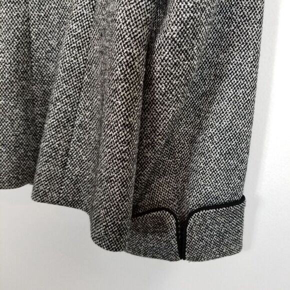 Talbots Women Wool Blend Jacket Blazer Size 14 Petite Gray Preppy Office - Picture 3 of 6